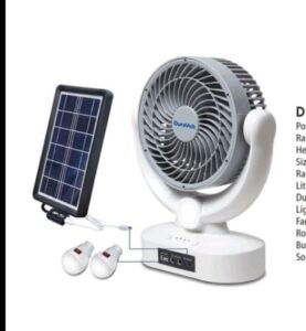 rechargable fan